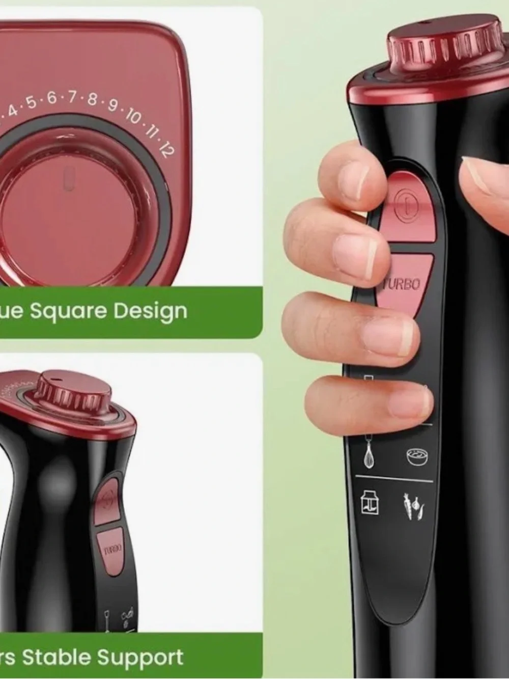 Immersion Hand Blender Versatile Food Processor.